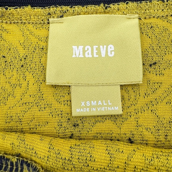 Anthropologie Maeve XS | Baroque Floral A-Line Mini Skirt | Elastic Waist - Picture 4 of 6